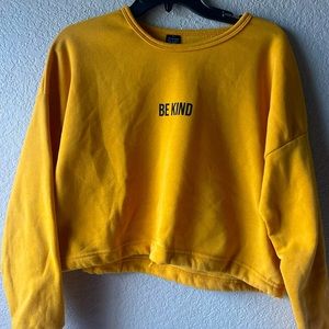 Yellow Drawstring Sweatshirt - Gently Used